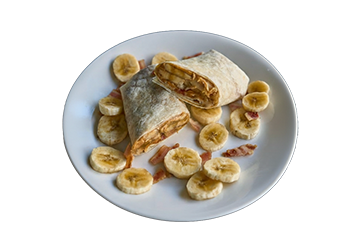 Peanut Butter, Bacon, & Banana Wrap