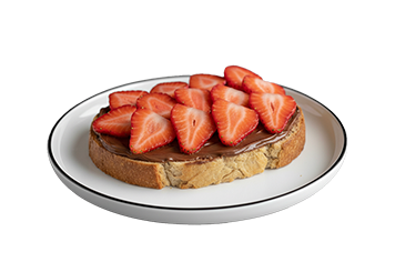 Strawberry and Nutella Toast