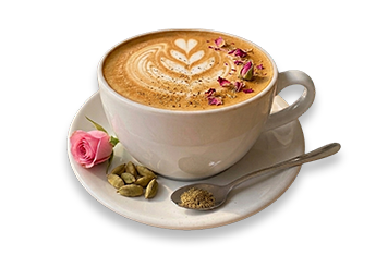 Cardamom Rose Latte